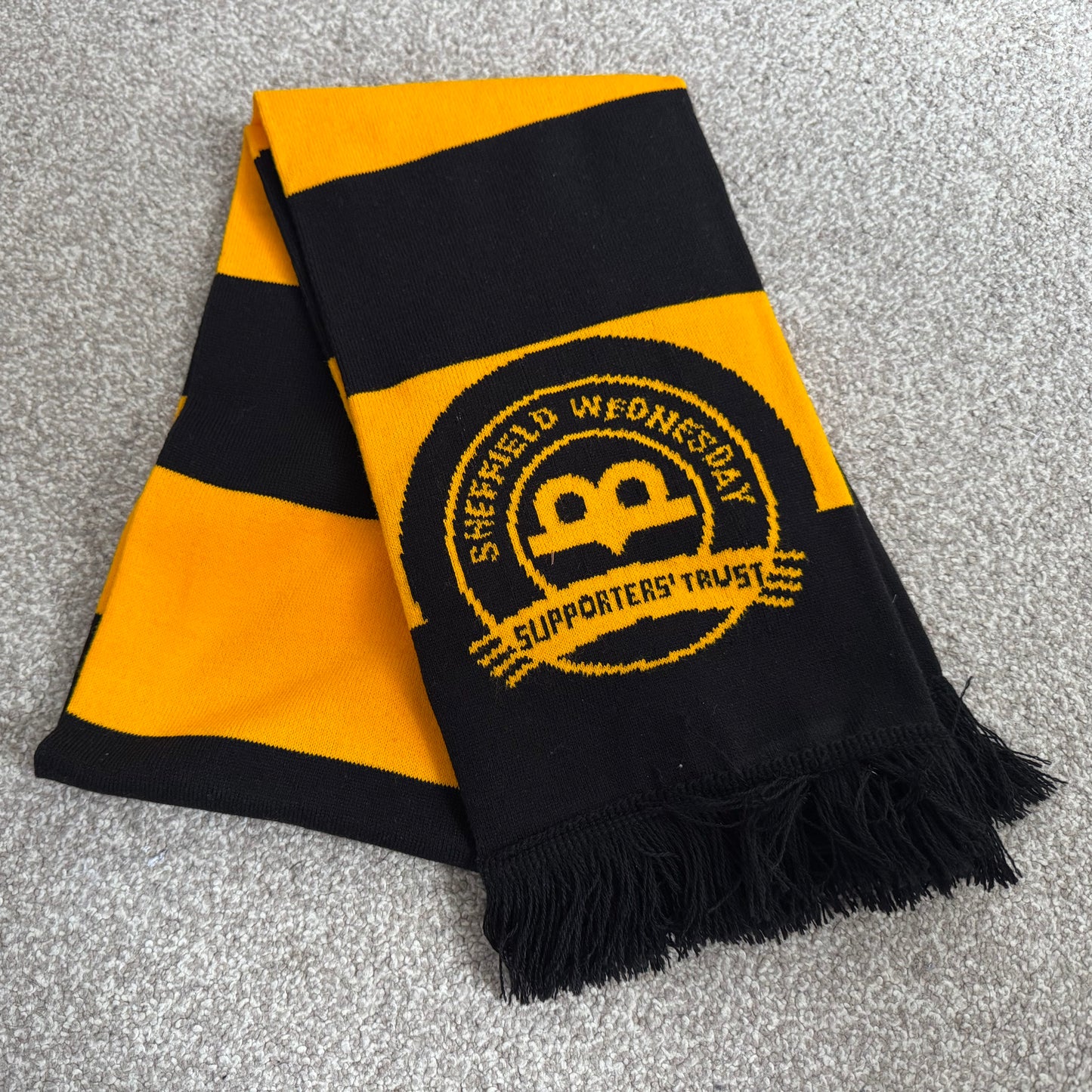 Black and Gold Scarf - Sheffield Wednesday Supporters Trust