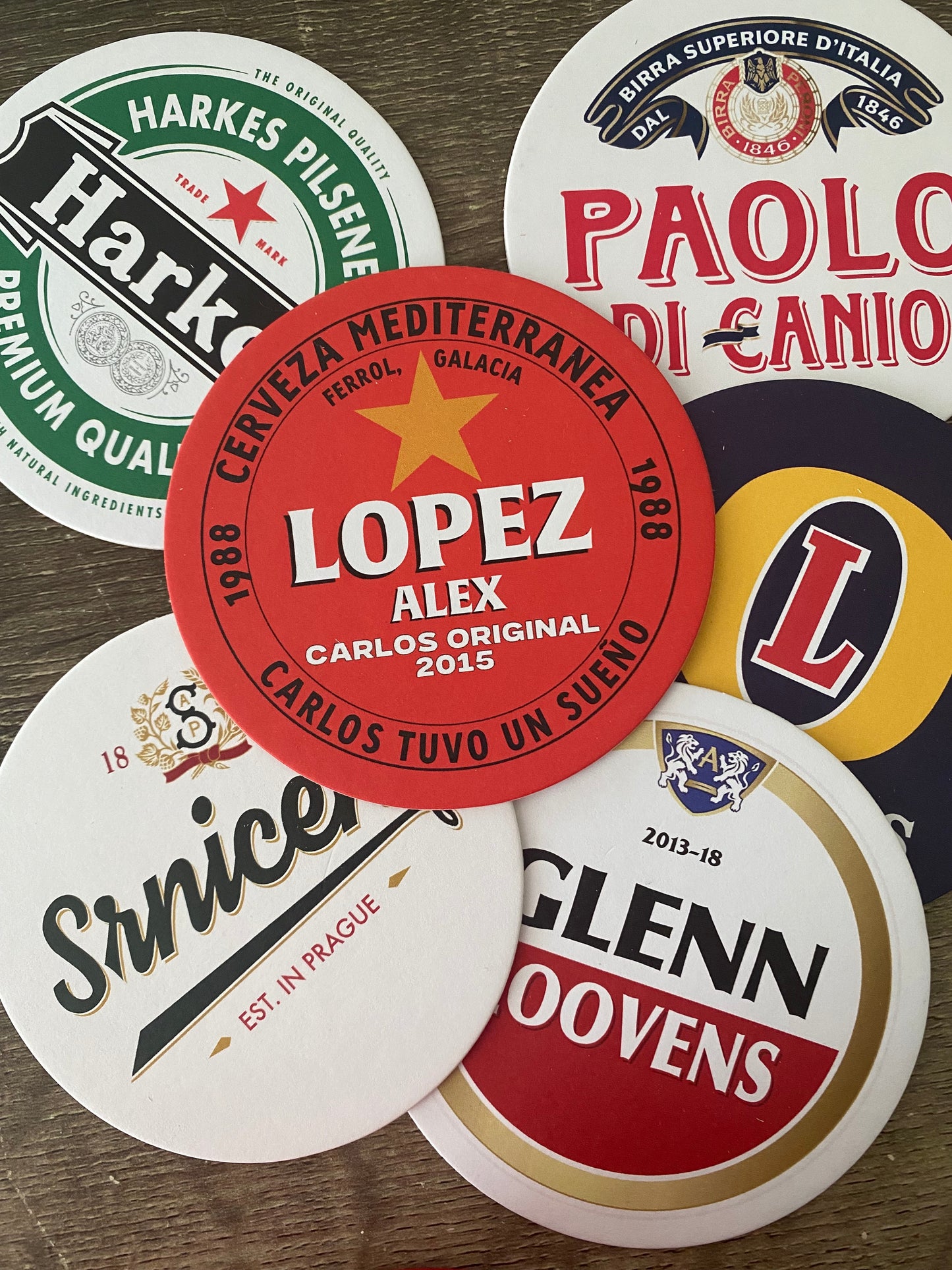 Wednesday Beer Mats Mk2 (Set of 6)